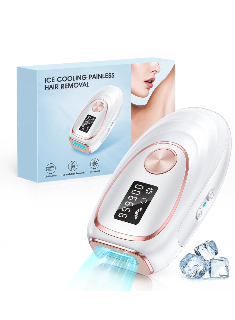 JOOYEE Laser Hair Removal Device Ice Cooling Function for Painless IPL Hair Removal with 999900 Flashes Auto and Manual Mode - Image 1