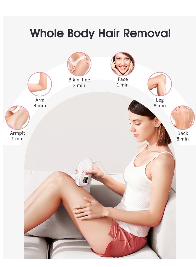 JOOYEE Laser Hair Removal Device Ice Cooling Function for Painless IPL Hair Removal with 999900 Flashes Auto and Manual Mode - Image 5