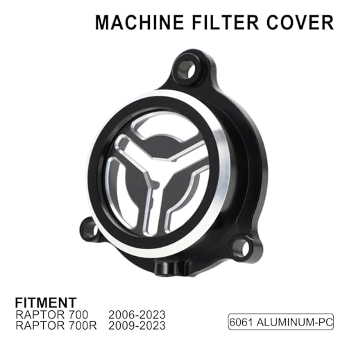 Wacece ATV Oil Filter Cover Cap for Raptor 700 20062025 Raptor 700R 20092025 Black Clear and Observable - Image 3