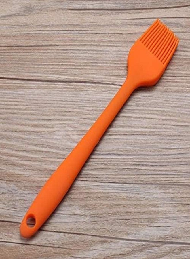 MobFest® Silicone Flat Pastry Oil Cooking Brush for Grilling, Tandoor, Baking, Glazing, BBQ - Set of 3, 21cm Home Office and Hotel Kitchen Use for Men and Women Multicolor (1) - Image 1