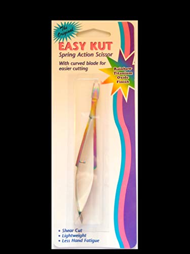 Tooltron Easy Kut Spring Action Scissors, Titanium, Silver (00121) - Image 1
