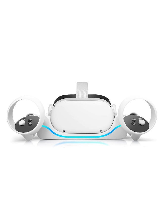 Generic High-Speed Charging Dock for Oculus Quest 2 - USB Charging Station with Breathing Light and Controller Storage Stand for VR Headset.  - Image 1