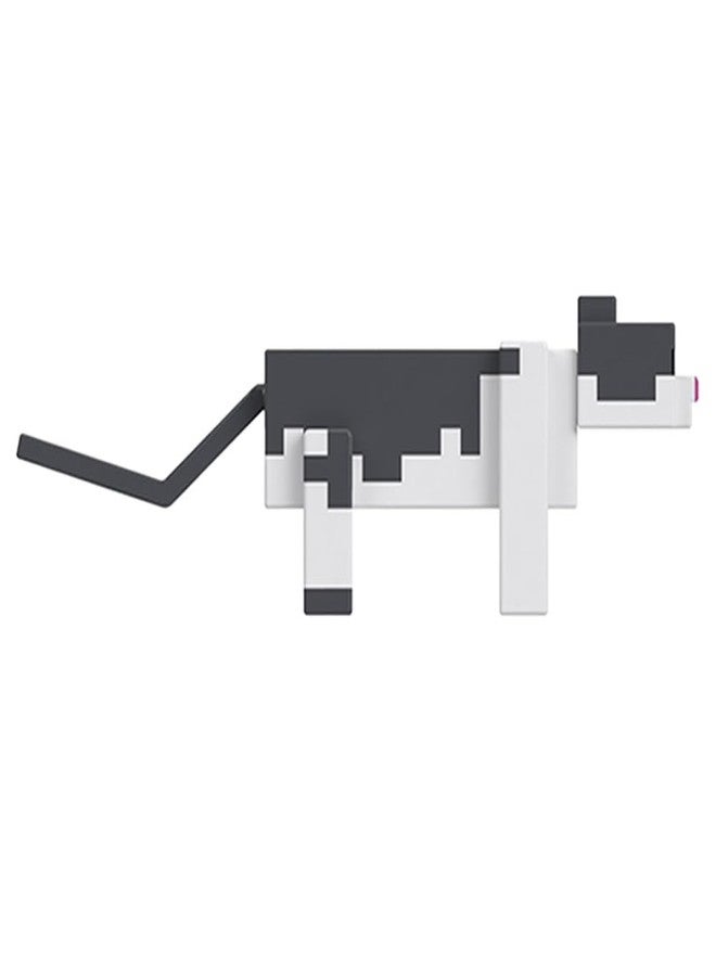 MINECRAFT تمثال حركة قطة جيلي من ماينكرافت 15 عامًا، يشمل سمك السلمون النيء وسرير - Image 4