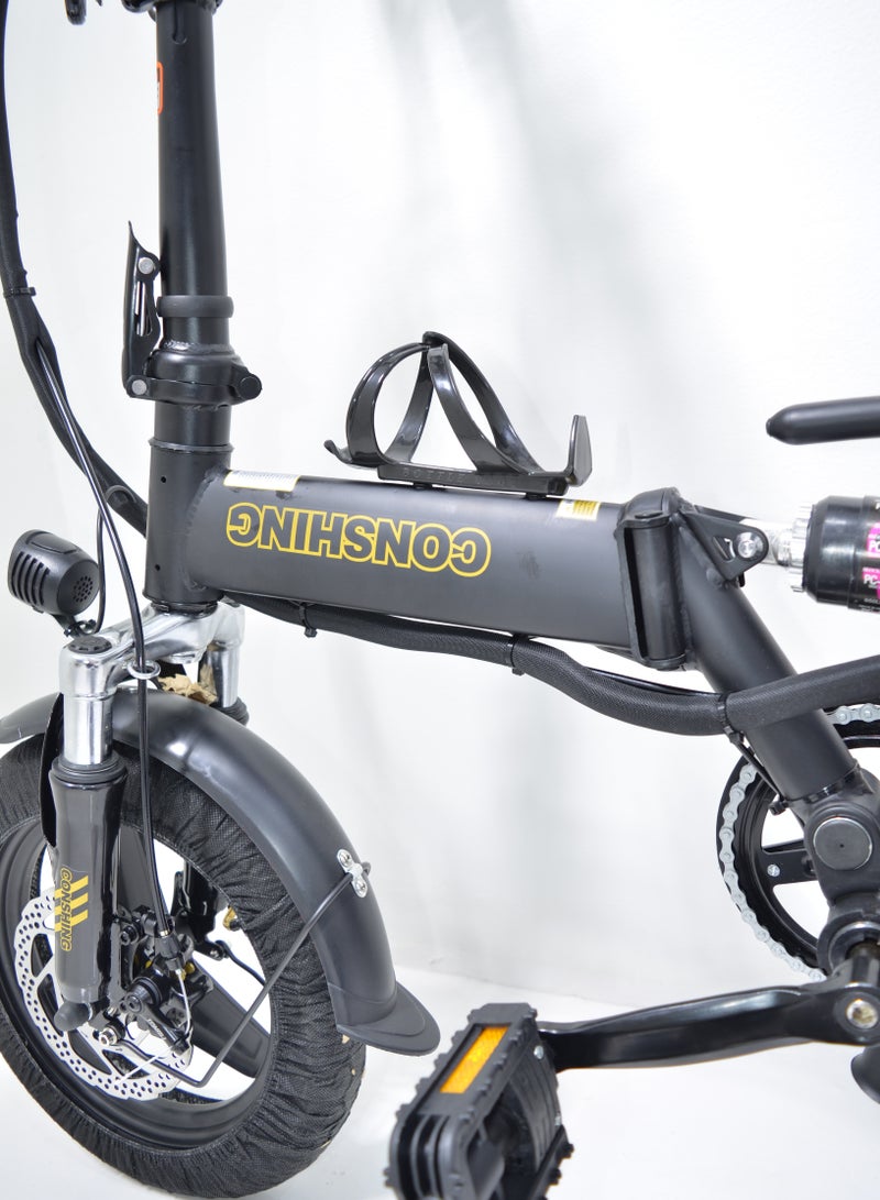 دراجة كهربائية 48 فولت 12الف امبير سرعة 40 كيلو في الساعة قابلة للطي مع كشاف امامي واسطب خلفي وبطارية قابلة للفك والتركيب بسهولة - Image 5