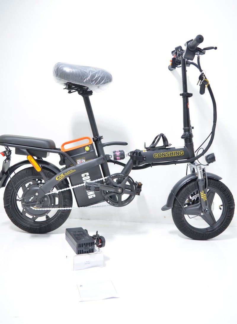 دراجة كهربائية 48 فولت 12الف امبير سرعة 40 كيلو في الساعة قابلة للطي مع كشاف امامي واسطب خلفي وبطارية قابلة للفك والتركيب بسهولة - Image 3