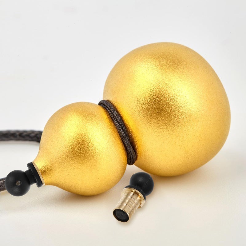 Brass Mouth Gourd Wine Bottle Stoppers 2 Pack 12mm Reusable DIY Home Bar Accessories - Image 5
