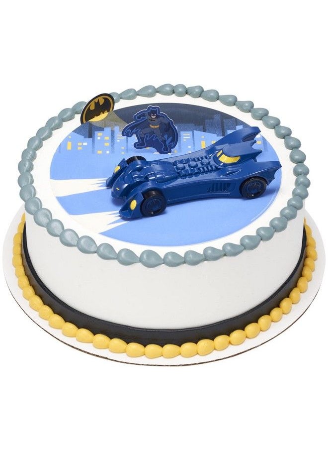 DecoPac - Batman™ Into Action Decoset®, Batman Cake Topper, Batmobile And Batman Pics 3Piece Set - Image 1