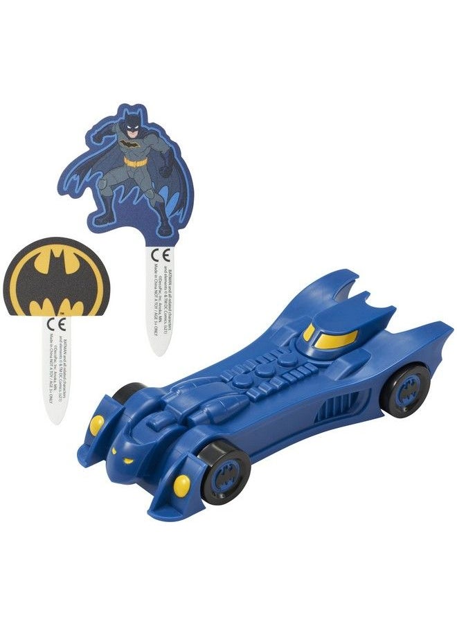 DecoPac - Batman™ Into Action Decoset®, Batman Cake Topper, Batmobile And Batman Pics 3Piece Set - Image 1