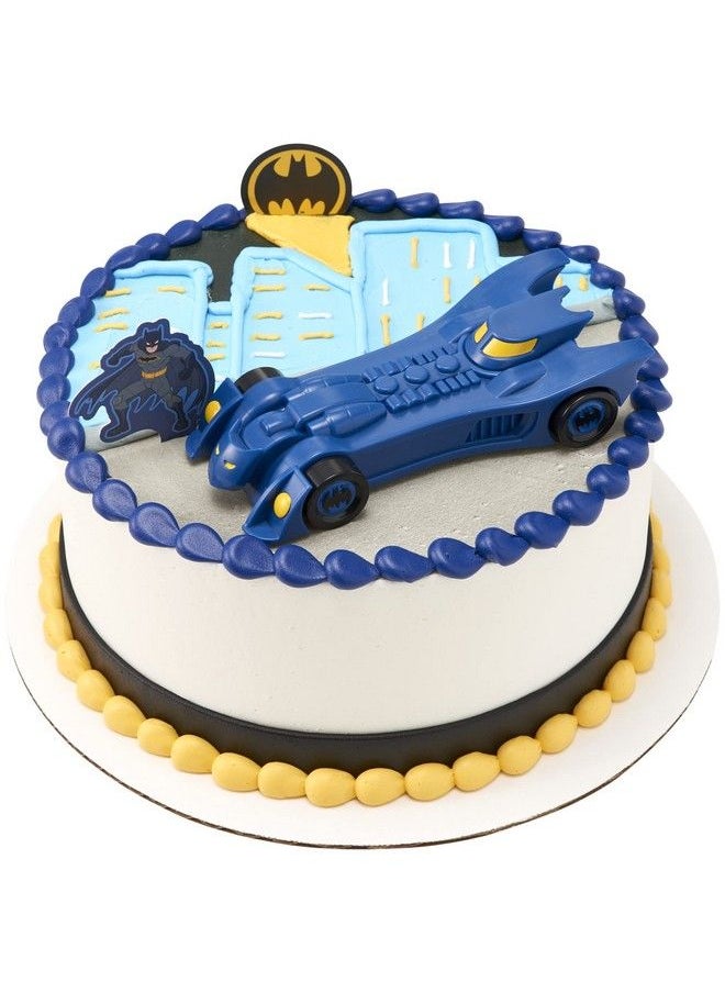 DecoPac - Batman™ Into Action Decoset®, Batman Cake Topper, Batmobile And Batman Pics 3Piece Set - Image 1