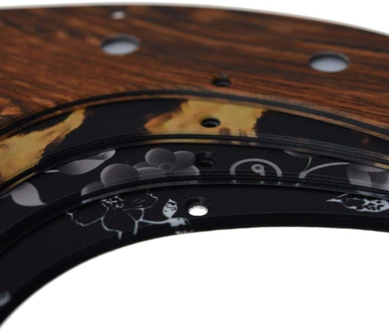 KAISH 13 Hole 3D Printed Plastic P Bass Pickguard Bass Scratch Plate PB Pick Guard for USA/Mexico Precision P Bass Leopard Stripe - Image 5