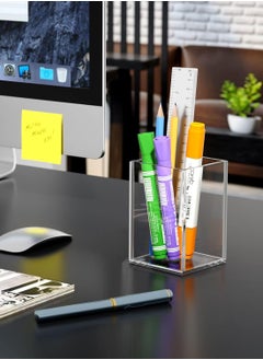 Acrylic Pen Holder 2 Pack,Clear Desktop Pencil Cup Stationery Organizer for Office Desk Accessory - pzsku/ZA0D2CF6BD5C85E1198E0Z/45/_/1718952512/ee88b3a6-057f-4ee0-8840-4340cbb20ec2