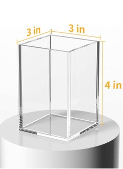 Acrylic Pen Holder 2 Pack,Clear Desktop Pencil Cup Stationery Organizer for Office Desk Accessory - pzsku/ZA0D2CF6BD5C85E1198E0Z/45/_/1718952512/faf3043d-8e39-4977-8758-0ef8e25e7001