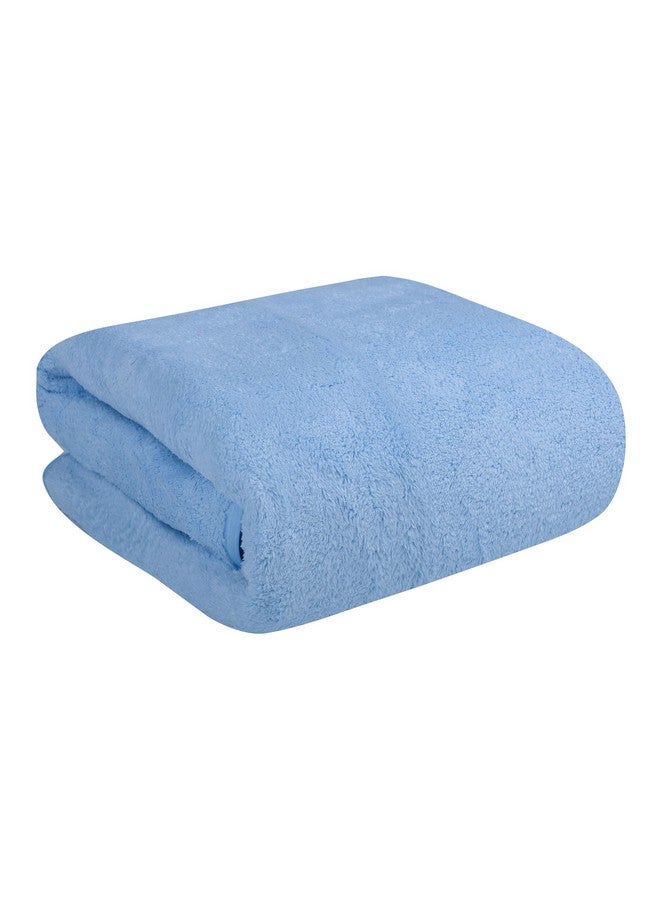 Krujyam Microfiber Large Bath Towels | (70x140) Extra Soft Plush & Quick Dry High Absorbency with Large Size Towels for Bathing (Sky Blue) - Image 1