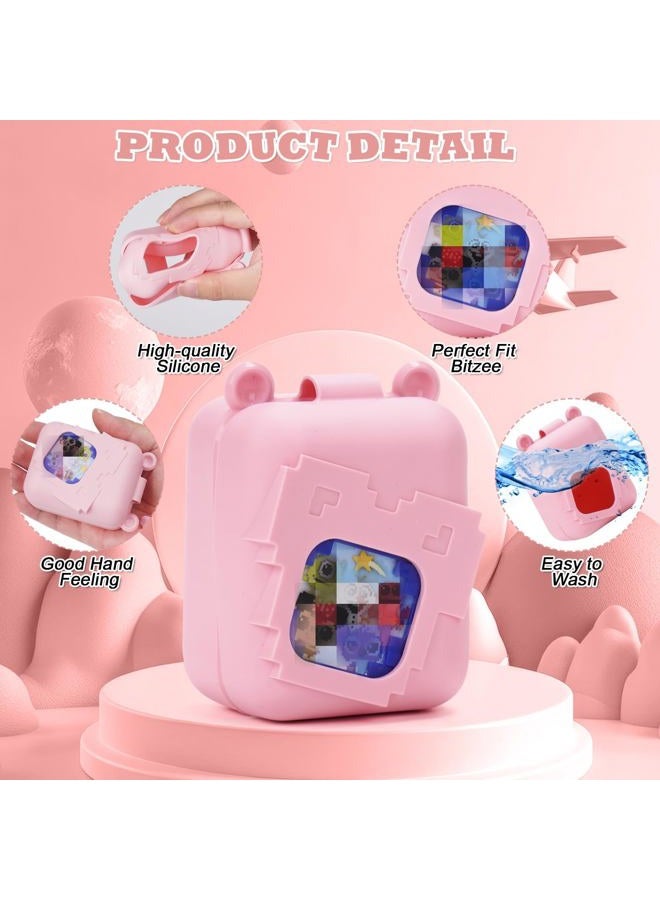 YouKnow Silicone Case for Bitzee Disney Interactive Toy Digital Pet and Case, Protective Skin Sleeve for Bitzee Virtual Electronic Pets Accessories (Case Only) (Pink) - Image 4