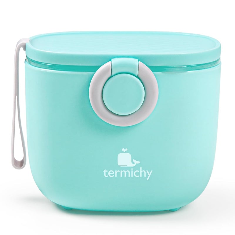 Termichy Baby Formula Dispenser, Portable Milk Powder Dispenser Container with Carry Handle and Scoop for Travel Outdoor Activities with Baby Infant, 8.8OZ, 0.55LB, 250g (Blue) - Image 1