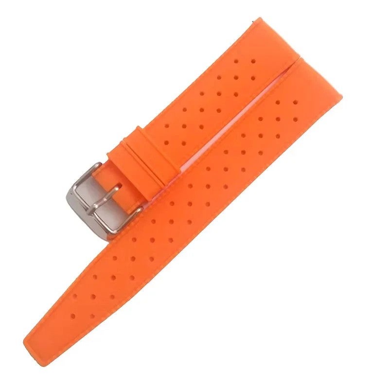 Bluejw Black Rubber Watch Strap Replacement Band 18mm 20mm 22mm for Smart Watches - Image 5