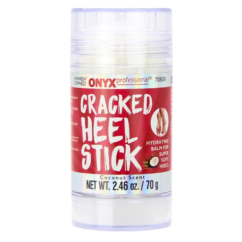 Onyx Professional Cracked Heel Repair Balm Stick for Dry Cracked Feet Treatment, Coconut Scent, 1 pack - Moisturizing Foot Balm, Rolls On, No Mess Like Foot Cream or Foot Lotion, Heel Treatment - Image 1