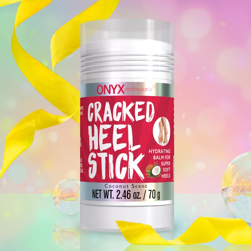 Onyx Professional Cracked Heel Repair Balm Stick for Dry Cracked Feet Treatment, Coconut Scent, 1 pack - Moisturizing Foot Balm, Rolls On, No Mess Like Foot Cream or Foot Lotion, Heel Treatment - Image 2
