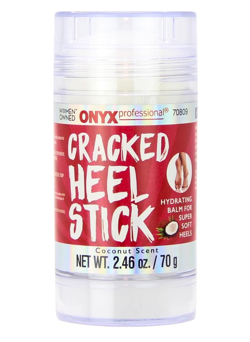 Onyx Professional Onyx Professional Cracked Heel Repair Balm Stick for Dry Cracked Feet Treatment, Moisturizing Heel Balm Rolls On So No Mess Like Foot Cream or Foot Lotion, Rescues Cracked Feet, Coconut Scent  - Image 1