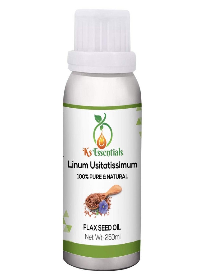 Ks Essentials زيت بذور الكتان النقي 100% من كي إس إسنشيالز (Linum Usitatissimum) (250 مل) - Image 2