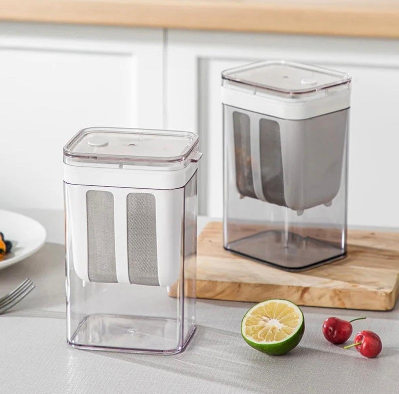 SYSVENT The Future SYSVENT The Future Yogurt Maker Curd Strainer 1100ml Greek Yogurt Multipurpose Yogurt with Fine Mesh Bag Lid Reusable Pouch Filter Kitchen Whey Separator Tools for Yogurt Juice Tea Nut Milk Cheese  - Image 4