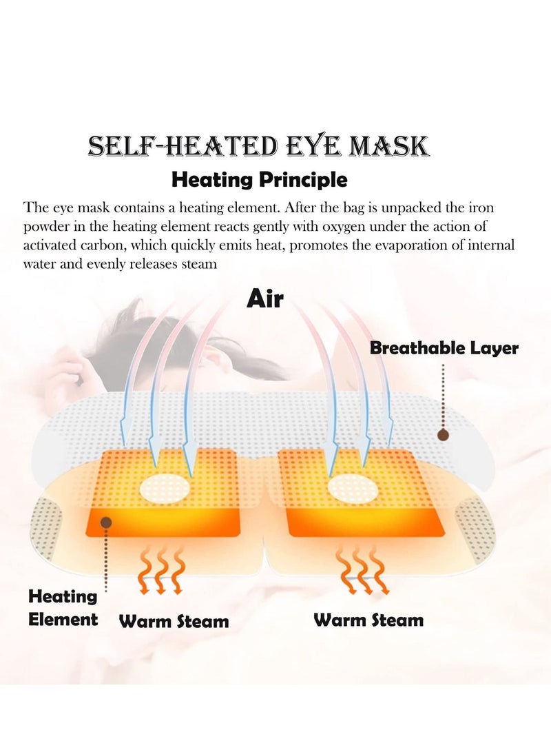 SYOSI Steam Eye Mask, 10 Packs Hot Steam Eye SPA Mask - Image 5