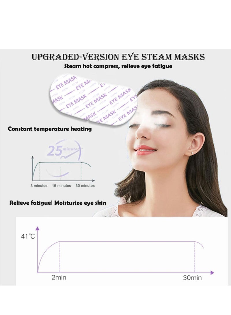 SYOSI Steam Eye Mask, 10 Packs Hot Steam Eye SPA Mask - Image 3