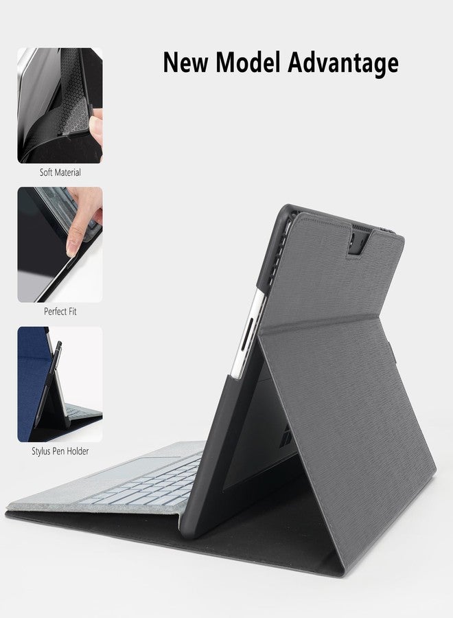 TAIKESEN Protective Case for Microsoft Surface Pro 11/Pro 10/ Pro 9, Durable Stand Support, Compatible with Type Cover Keyboard, Accessory Bag Included, Grey Color - Image 3