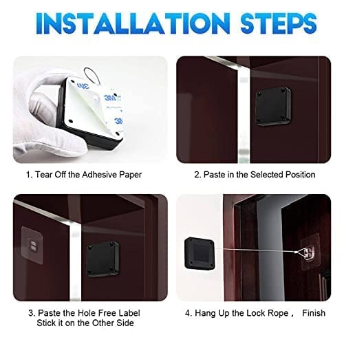 ASUVEK PunchFree Automatic Sensor Door CloserMultifunctional Automatic Door CloserAutomatically Self Closing Door with Drawstring for Internal Home Outdoor Iron Door Random Color1 Pack - Image 5