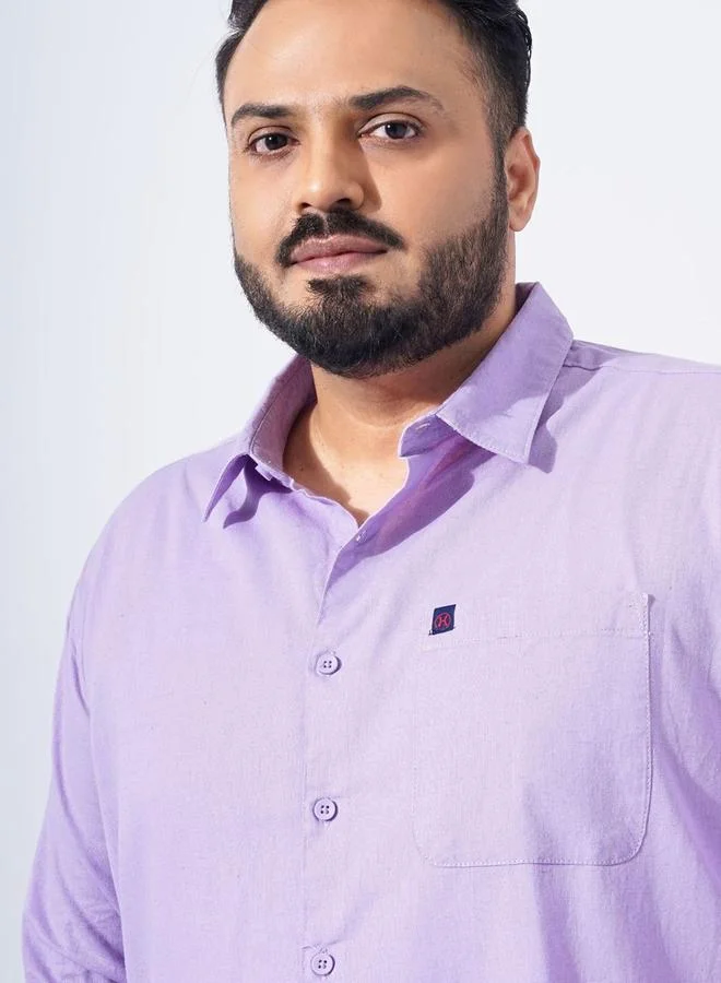 Take Two Plus Men Purple Regular Fit Casual Shirt By HardSoda