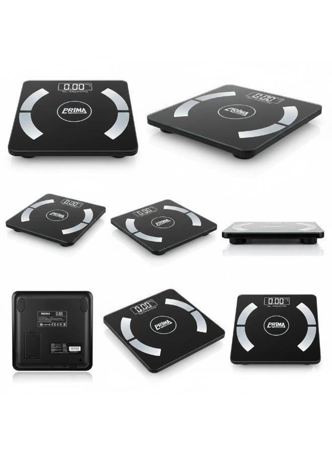 بريما لو عايز تتابع وزنك صح، ميزان الوزن الرقمي ده هيكون اختيارك العملي بدقة قياس عالية وشاشة واضحة وتصميم زجاجي أنيق يناسب أي بيت واستخدام يومي مريح - Image 3