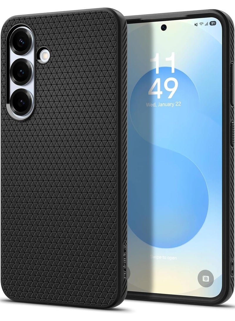 Spigen Liquid Air Samsung Galaxy S25 Case Cover - Matte Black - Image 1