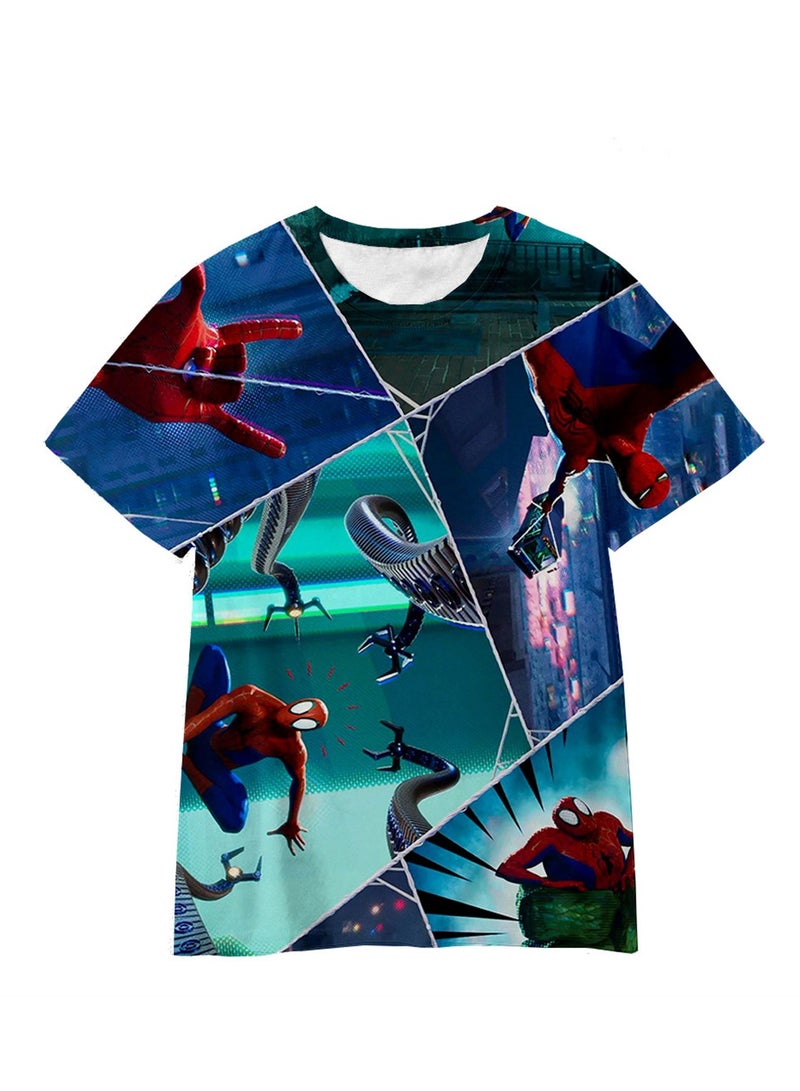 Spider-Man Across the Universe Handsome Loose Pullover T-shirt 3D digital printing personalized breathable T-shirt  - Image 1