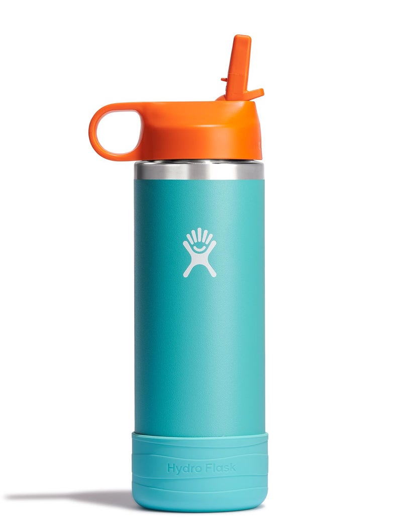 Hydro Flask 18 Oz Kids Wide Mouth Straw Cap And Boot Seaspray - Image 1