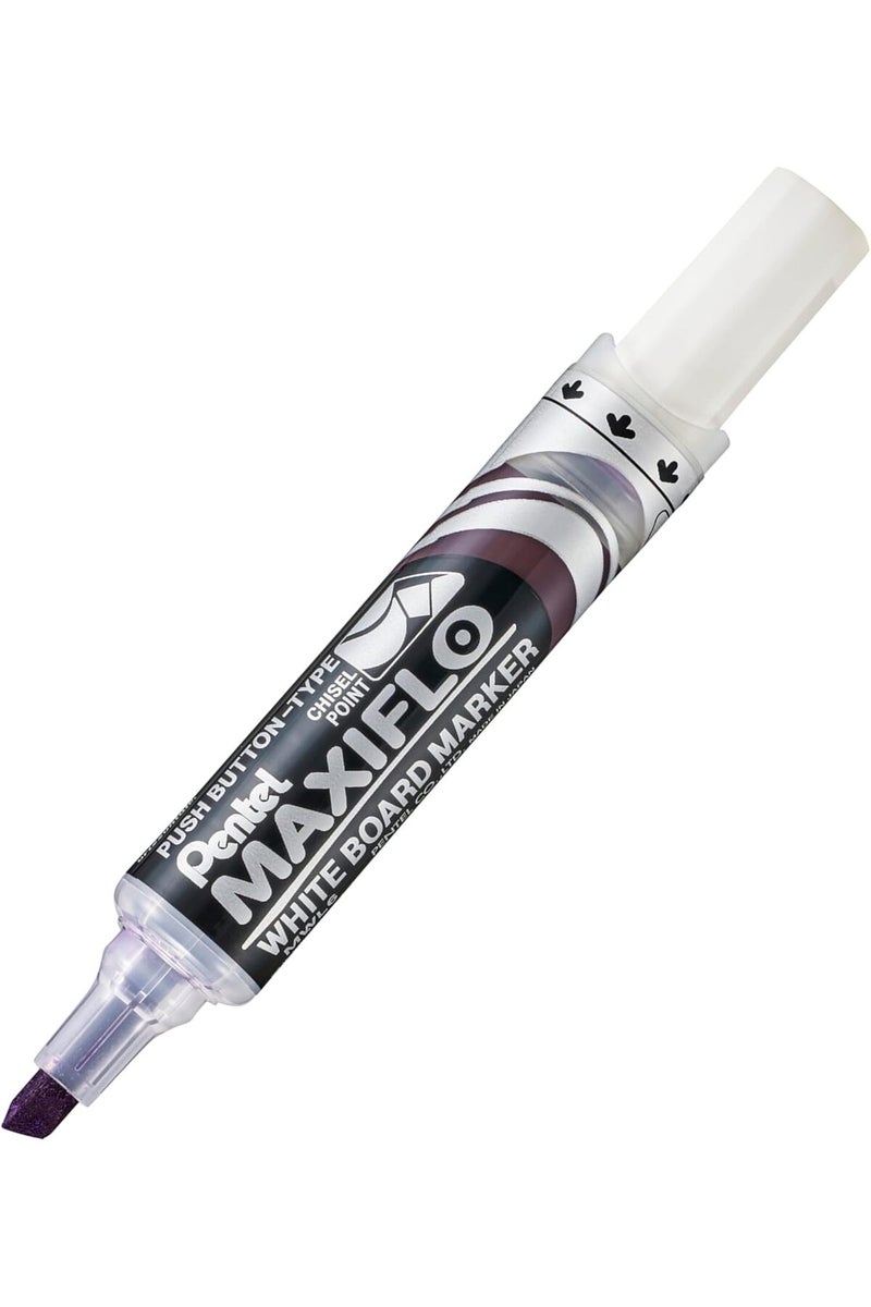 Pentel Maxiflo Medium Chisel Tip White Board Marker, Violet - Image 1
