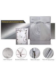 RATSAW Washing Machine Cover Washer Dryer Dustproof Waterproof Protection Case Cover Sunscreen with Zipper fo Washer Protection  - Image 2