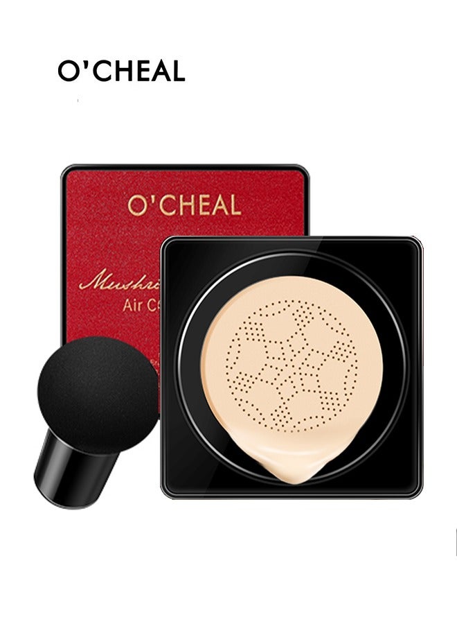 اوكيل وسادة هوائية فروست طاهر تفتيح لون البشرة خفيفة الوزن قاعدة ماكياج لمسة من ماكياج ، وسادة الهواء الفطر CC كريم المخفي ترطيب الأساس التمهيدي ماكياج (العاج) - Image 1