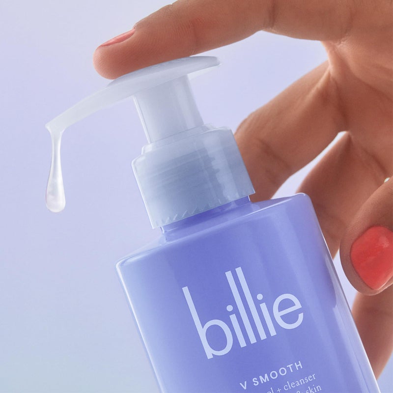 Billie - V Smooth - Shave Gel + Cleanser for Pubic Hair & Skin - pH-Balanced - Fragrance-Free - Gynecologist-Approved - 6.5 oz. - Image 4