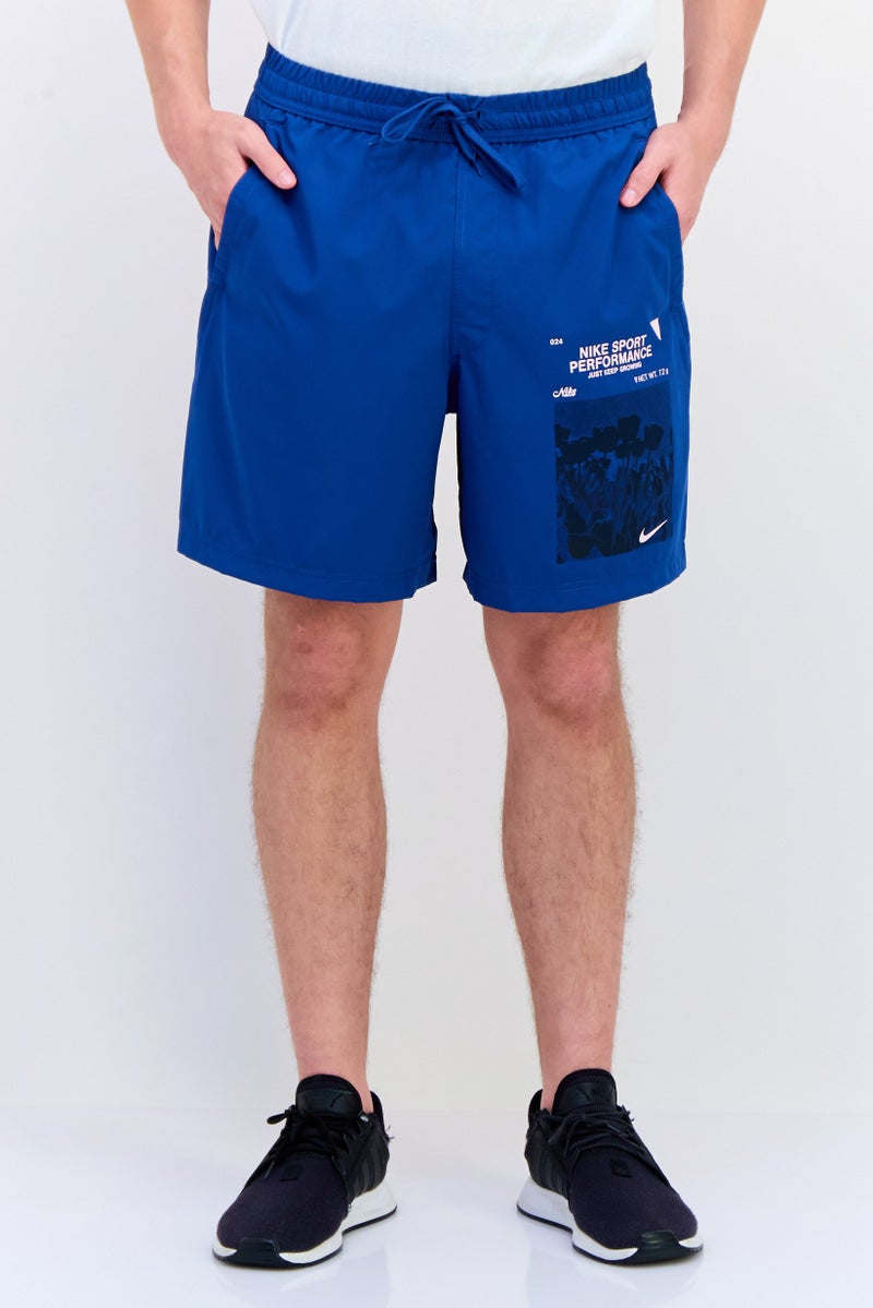 Nike Men Sportswear Fit Training Shorts, Blue  - Image 1