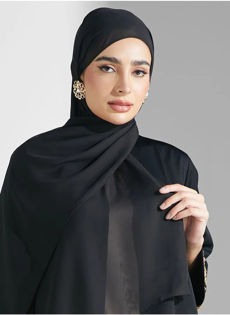 Khizana Embellished Abaya With Sheila