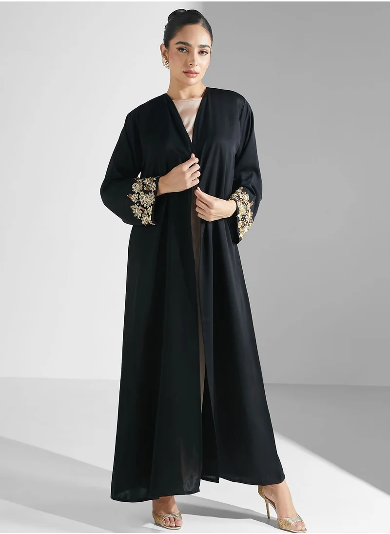 Khizana Embellished Abaya With Sheila