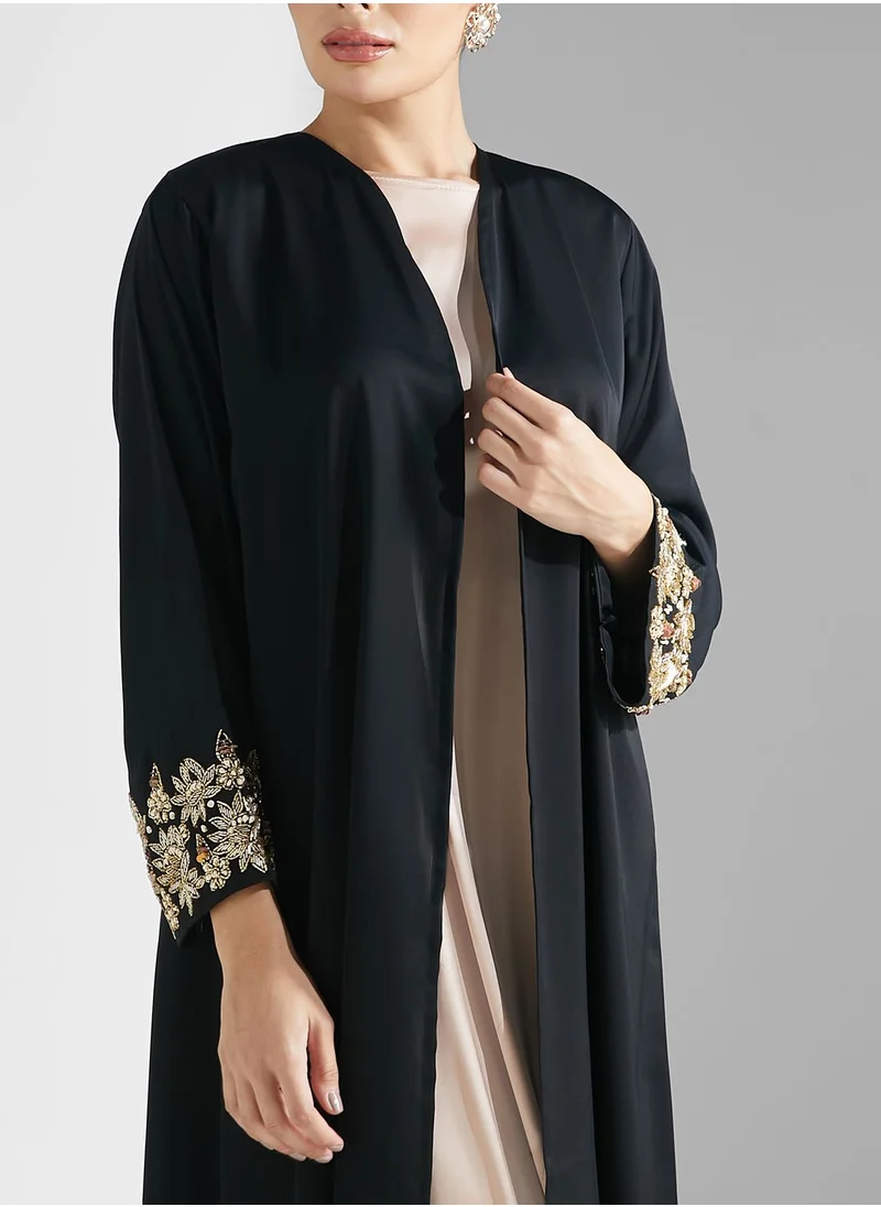 Khizana Embellished Abaya With Sheila