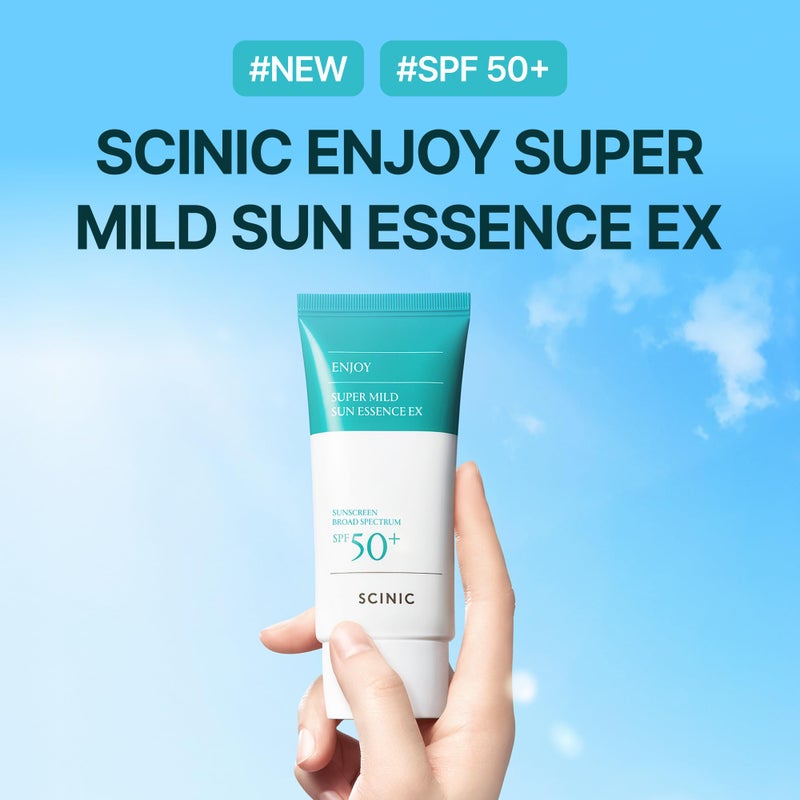 SCINIC Enjoy Super Mild Sun Essence EX 1.69 fl oz(50ml) SPF 50+ | Lightweight, Fast-Absorbing, Hydrating Sunscreen | Korean Skincare - Image 2