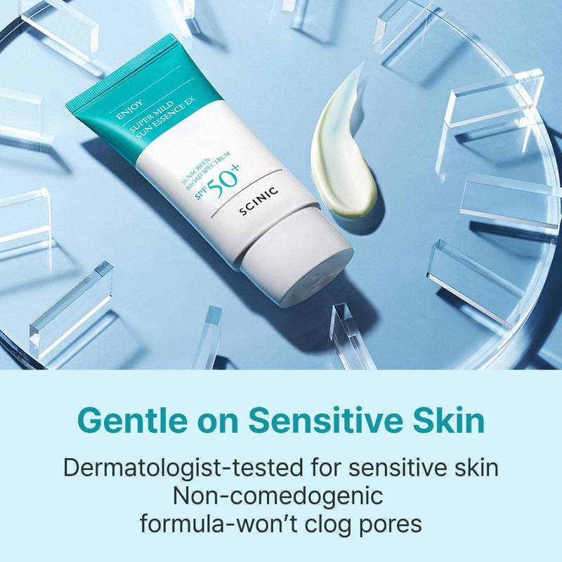 SCINIC Enjoy Super Mild Sun Essence EX 1.69 fl oz(50ml) SPF 50+ | Lightweight, Fast-Absorbing, Hydrating Sunscreen | Korean Skincare - Image 5