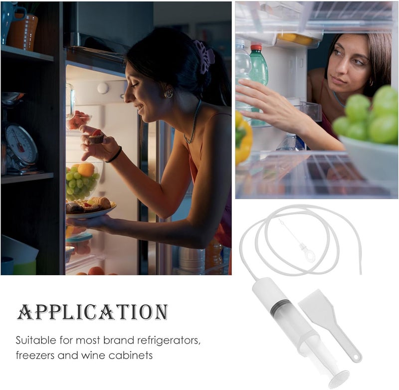 4pcs Refrigerator Drain Hole Remover Cleaning Tool Set with Rod and Small Ice Scraper for Fridge Drainage Maintenance Fridge Dredging Kit Color Style - Image 5