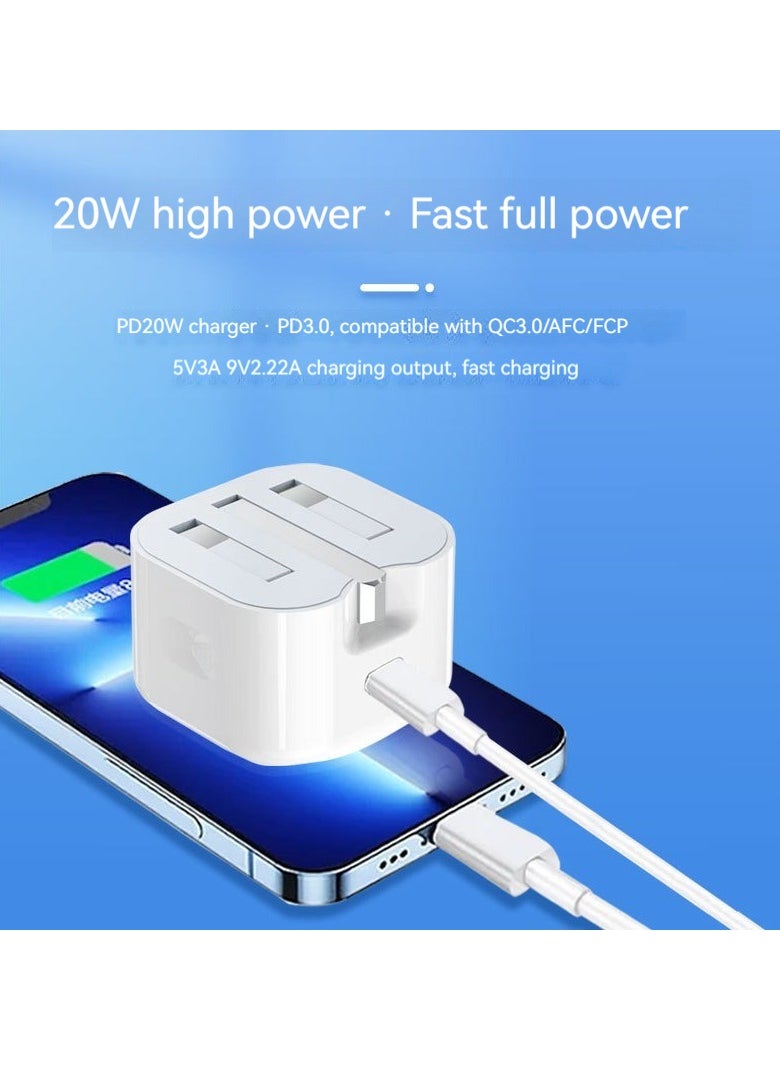 Generic For Apple 11/12/13/14 Full Series 20w Mobile Phone Charger Single Head White  - Image 4