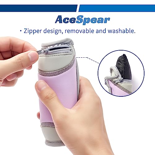 AceSpear Hand Weights for Women Men 1lb 2lbs 3lbs 4lbs Soft Dumbbells of 2, Detachable Walking Weight for Aerobics, Jogging, Running (2 lbs x 2, Purple) - Image 3