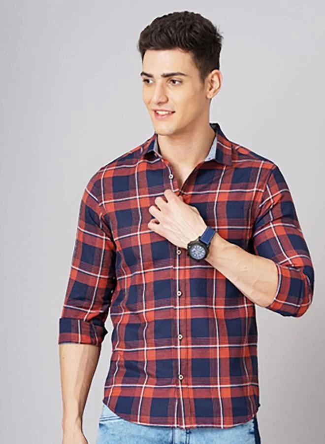 Take Two Men Checked Flannel Casual Shirt By HardSoda