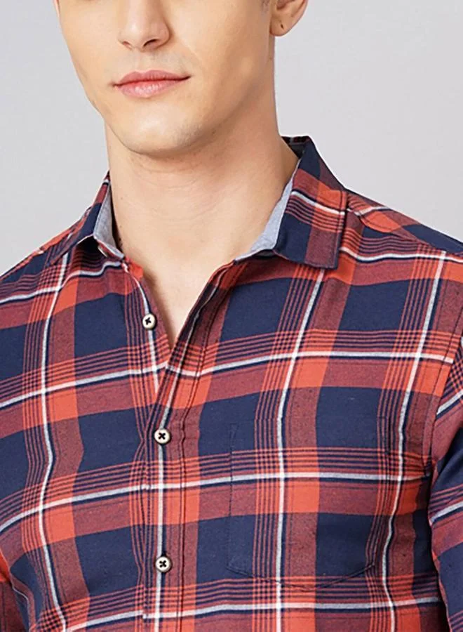 Take Two Men Checked Flannel Casual Shirt