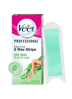 Half Body Waxing Kit For Dry Skin 8 Stripsfor Women